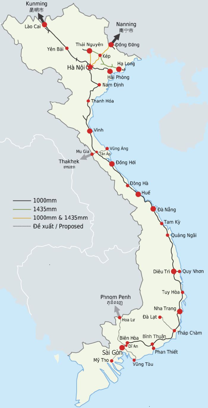 Railway Network Vietnam