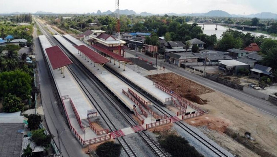 New double-track railway from Nakhon Pathom to Chumphon